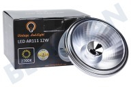 Vintage LedLight 0145  LED AR111 G53 Regulable 2700K 12 Watt, 24 Grados adecuado para entre otros Regulable 2700K, 12 vatios, 24 grados