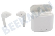 Defunc DEFD4212  Audífono True Go Slim, blanco adecuado para entre otros Inalámbrico, Bluetooth 5.0, USB-C
