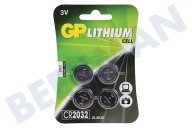 GP GPCR2032STD381C4  CR2032 CR2032 GP celda de botón de litio de 3 voltios adecuado para entre otros DL2032 de litio