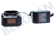 Black & Decker 9059225901 90592259-01  Cargador adecuado para entre otros EGBL108, GKC108  Cargador de batería adecuado para entre otros EGBL108, GKC108