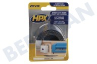 HPX  ZF2001 Fix Zip Velcro gancho + Loop longitud de 20 mm 1 metro adecuado para entre otros Fix Zip, 20mm, 1 metro de largo