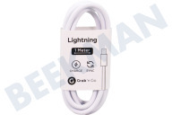 Apple GNG107  Cable USB adecuado para Apple entre otros Manzana conector relámpago de 8 pines Conector Lightning Apple de 8 pines, 100 cm, Blanco adecuado para entre otros Manzana conector relámpago de 8 pines