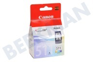 Canon CANBCL511  Cartucho de tinta adecuado para entre otros MP240, MP260, MP480 CL 511 Color adecuado para entre otros MP240, MP260, MP480