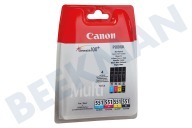 Canon CANBC551MP  Cartucho de tinta adecuado para entre otros Pixma MX925, MG5450 Paquete múltiple CLI 551 BK/C/M/Y adecuado para entre otros Pixma MX925, MG5450