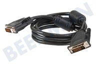 BMS 051930  Cable de conexión adecuado para entre otros Silverline DVI D, ENLACE DOBLE (MM) adecuado para entre otros Silverline