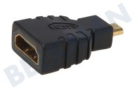 BMS 079422  Adaptador adecuado para entre otros Silverline Contra HDMI - micro HDMI adecuado para entre otros Silverline