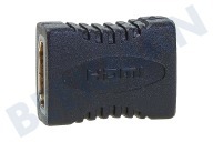 Easyfiks  Adaptador de enchufe, HDMI hembra - hembra de HDMI adecuado para entre otros Adaptador de enchufe