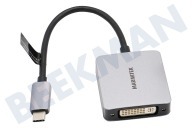 Marmitek 25008372  Adaptador USB-C > DVI adecuado para entre otros Adaptador USB-C a DVI