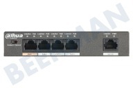 Dahua PFS3005-4ET-60  Conmutador PoE de 4 puertos adecuado para entre otros POE (alimentación a través de Ethernet)