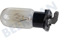 Ufesa 00606322  Lámpara adecuado para entre otros microondas EM 211100 25 vatios con placa de montaje adecuado para entre otros microondas EM 211100