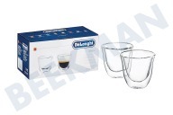 Ariete 5513284151 DBWALLESP  tazas adecuado para entre otros Juego de 2 copas de espresso. Doble pared térmica adecuado para entre otros Juego de 2 copas de espresso.