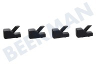 Brastemp 484000000840  Pie soporte plástico adecuado para entre otros AKM441, TGV3520 De soporte para sartenes, de goma, inclinado adecuado para entre otros AKM441, TGV3520