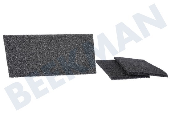 Bauknecht Secadora Filtro espuma para intercambiador de calor, 3 piezas