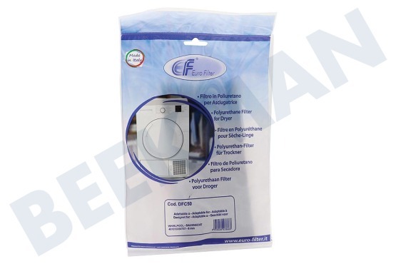 Whirlpool Secadora Filtro espuma para intercambiador de calor