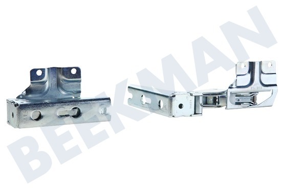 Bosch Refrigerador 12004051 Bisagra Conjunto de metal arriba y abajo.