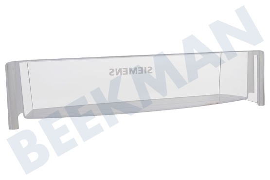Siemens Refrigerador 640497, 00640497 Soporte botellas frigo Transparente 490x120x110mm