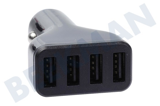 Digipower Cargador USB 12 Voltios, 4.8A / 5 Voltios 4 puertos negro