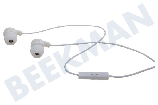 Dell Auriculares esteréo Intraaural con botón de grabación, Blanco