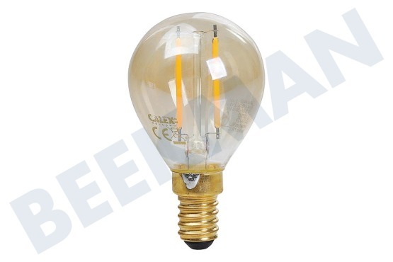 Calex 1101004400 Filamento de vidrio completo LED 3.5 Watt, E14 Gold P45