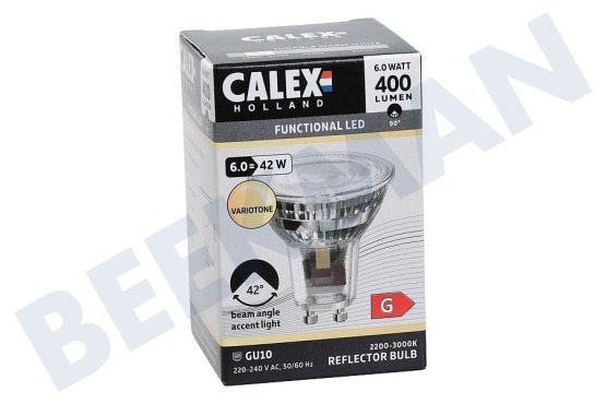 Inventum 1301001300 Bombilla LED SMD GU10 6W, Variotone 2200-3000K
