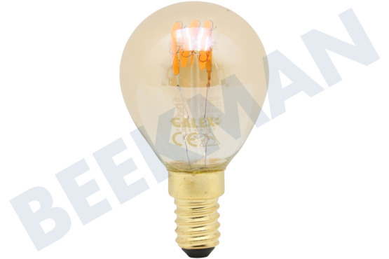 Calex 1001002700 Lámpara LED Bullet Filamento Flexible Oro E14 Regulable