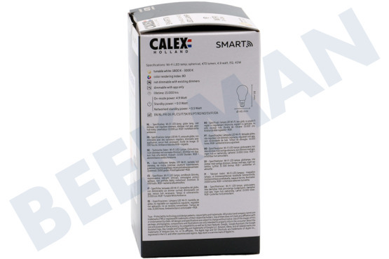 Calex Lámpara Filamento LED Inteligente Rústico Bola Oro E14 Regulable