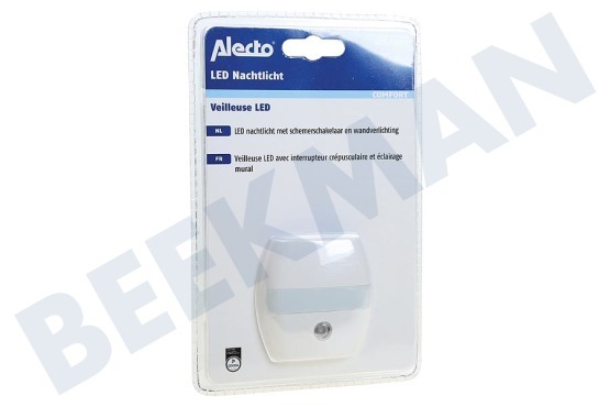 Alecto ANV-21 luz de noche LED con interruptor crepuscular y iluminación de la pared