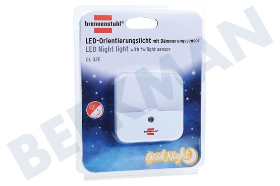 Brennenstuhl LED Luz de orientación con sensor crepuscular