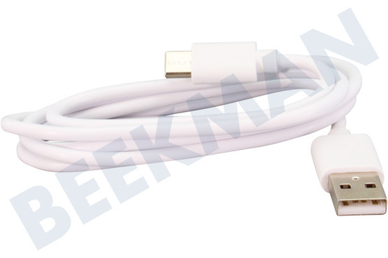 Grab 'n Go Cable USB USB Tipo C macho a USB Tipo A macho, Blanco 1 metro