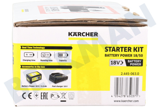 Karcher 2.445-063.0 Kit de inicio Batería 18/50