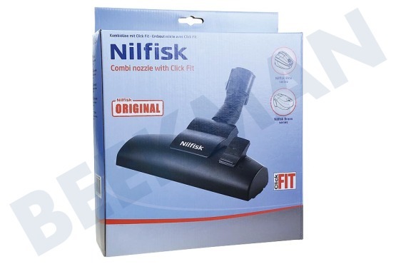 Nilfisk Aspiradora 107413006 Combi escobilla de goma Bravo y Elite serie con Click Fit