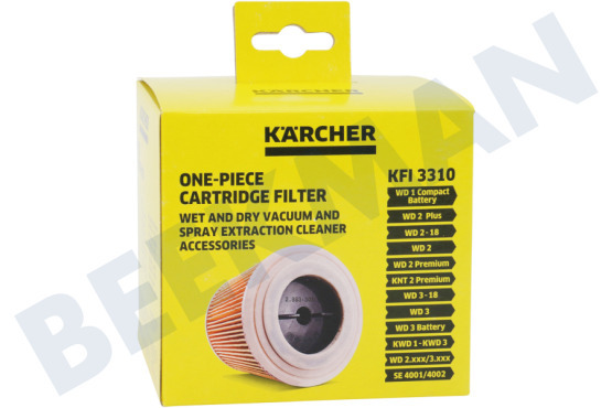 Karcher Aspiradora 28633030 filtro de cartucho