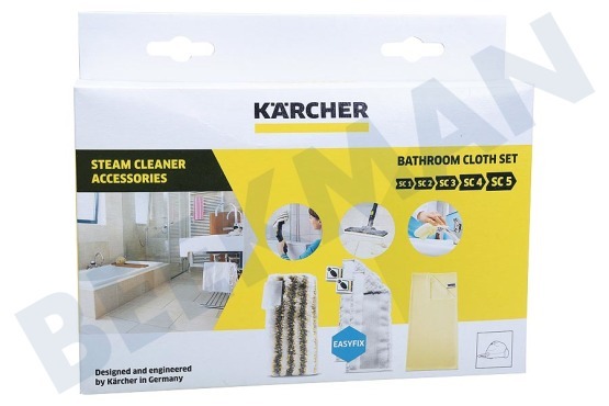 Karcher 2.863-266.0 Juego de toallas de microfibra EasyFix para baño