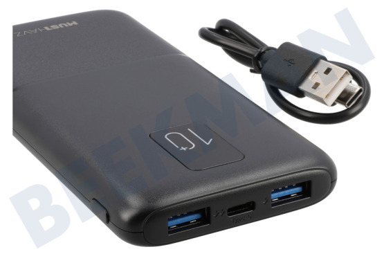 Musthavz MHPWRPD10A004BLK Batería externa Musthavz Power Delivery de 20 vatios y 10 000 mAh