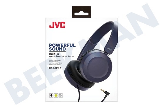 JVC HA-S31M-A Potentes auriculares de sonido azul