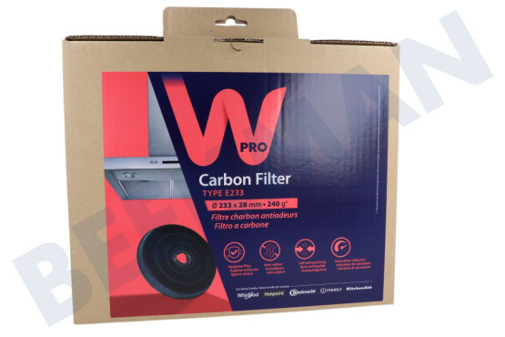 Zanussi Campana extractora CHFE233/2 Filtro carbono 23cm