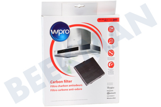 Whirlpool Campana extractora 94527, C00094527 Filtro Cuadrado 24x22,8x3cm