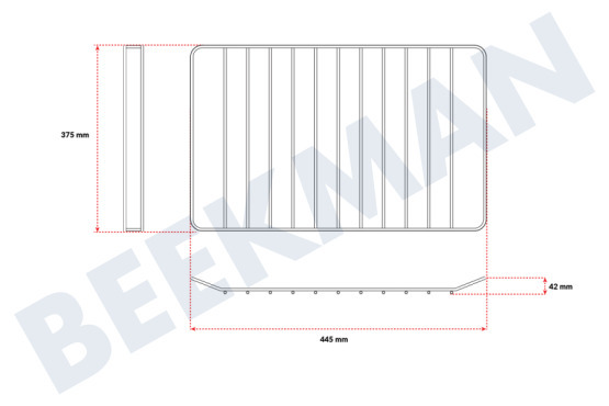 Scholtes Horno-Microondas 295924, C00295924 Rejilla Horno 450x375mm