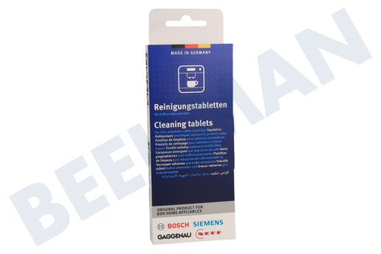 Bosch Cafetera automática TZ80001A Pastillas de limpieza
