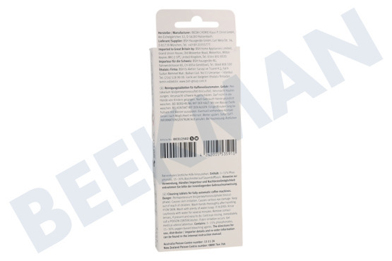 Bosch Cafetera automática TZ80001A Pastillas de limpieza