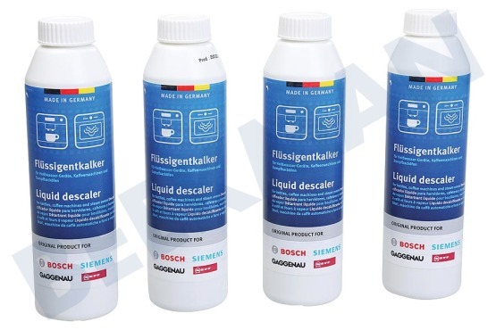 Siemens Cafetera automática 312013, 00312013 Descalcificador 4x250ml