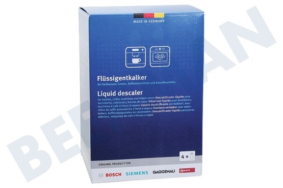Siemens Cafetera automática 312013, 00312013 Descalcificador 4x250ml