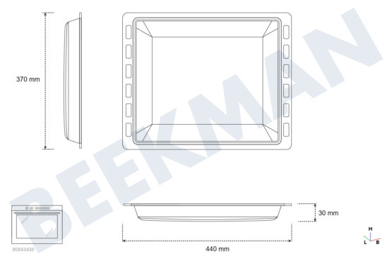 Blaupunkt Horno-Microondas 11063090 molde para hornear