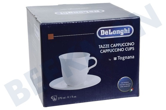 DeLonghi Cafetera automática DLSC309 Tazas de porcelana para capuchino