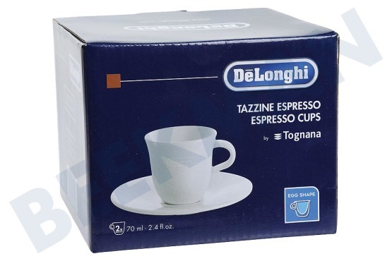 DeLonghi Cafetera automática DLSC308 Tazas de espresso de porcelana