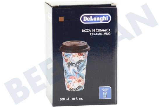 DeLonghi Cafetera automática DLSC067 Termo taza Taza de cerámica con doble pared.