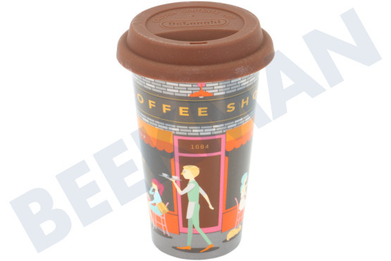 DeLonghi Cafetera automática DLSC066 Termo taza Taza de cerámica con doble pared.