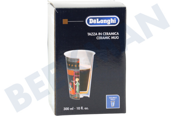 DeLonghi Cafetera automática DLSC066 Termo taza Taza de cerámica con doble pared.