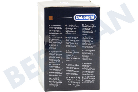 DeLonghi Cafetera automática DLSC066 Termo taza Taza de cerámica con doble pared.