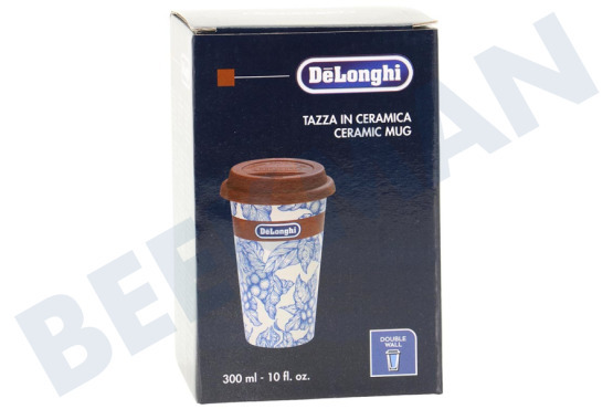 DeLonghi Cafetera automática DLSC064 Termo taza Taza de cerámica con doble pared.